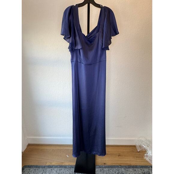 Sachin & Babi | Aurora Satin A-Line Gown - Picture 4 of 8